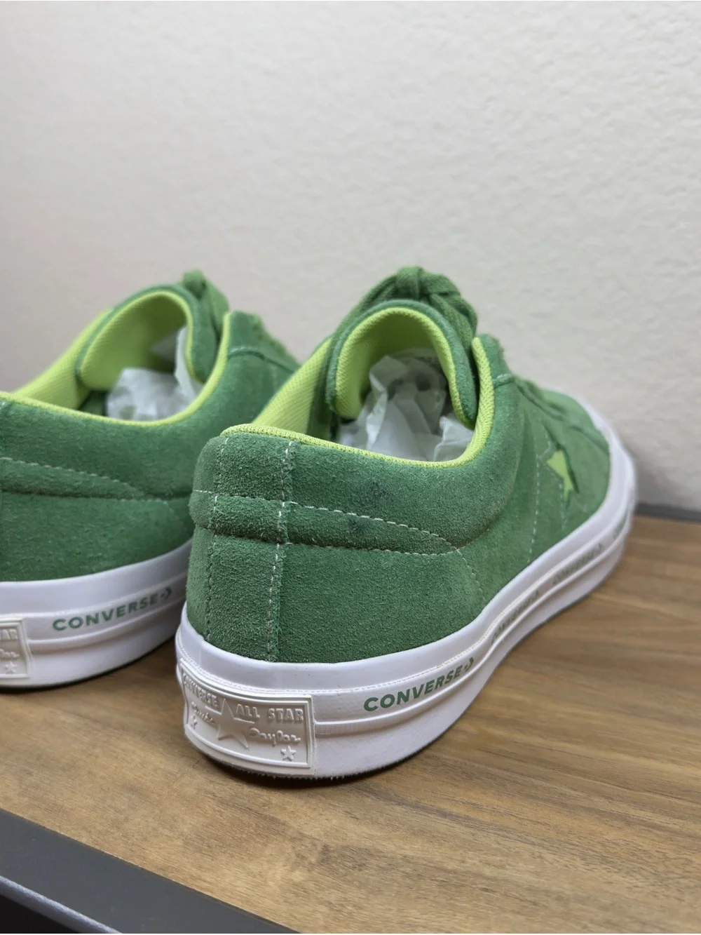 Converse One Star Low Suede Unisex Mint Green Size Men 8 Women 10 Shoes Sneakers - Picture 5 of 10